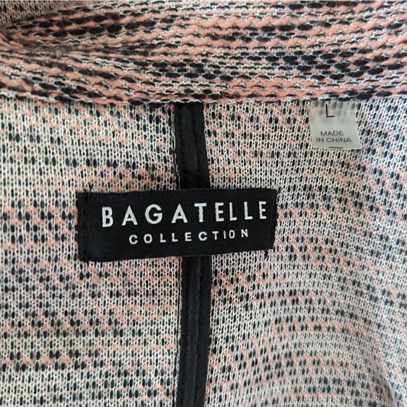 Bagatelle Tweed Draped Jacket L Lagenlook Rebel Punk Coastal Cowgirl Preppy - Picture 2 of 12